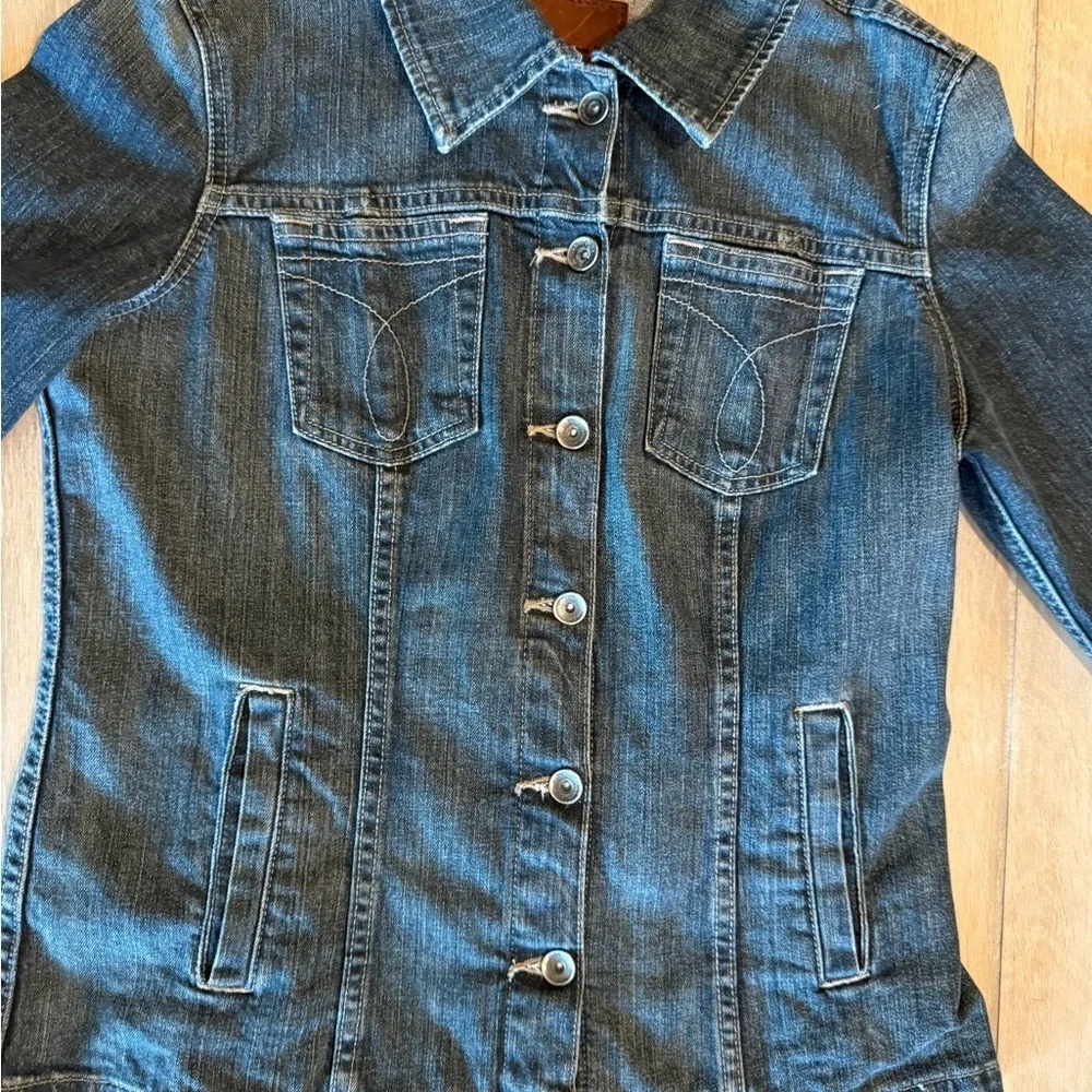 Calvin Klein Jeans Vintage Denim Jacket SZ L - Picture 2 of 16